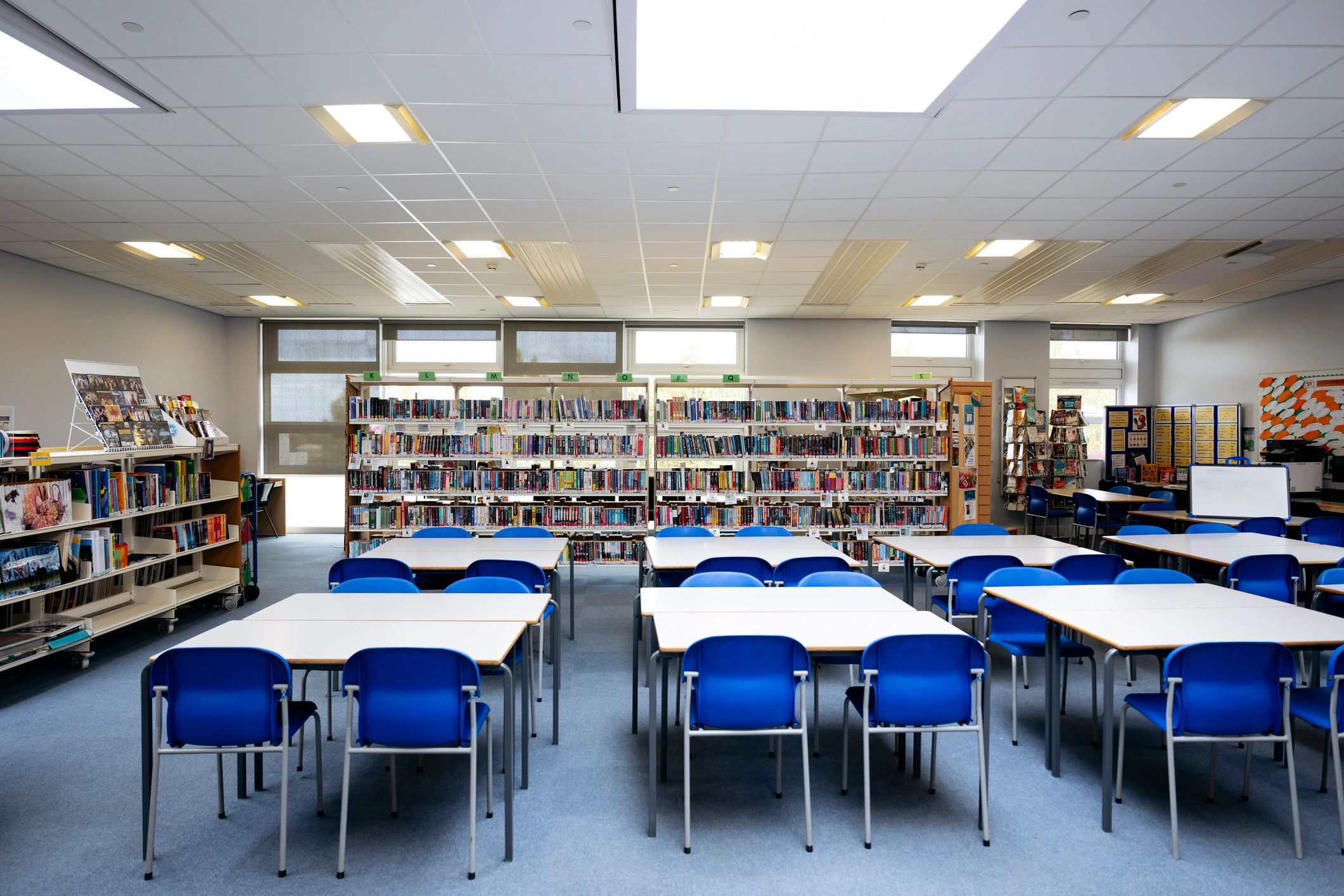 School library and learning space representing campus infrastructure